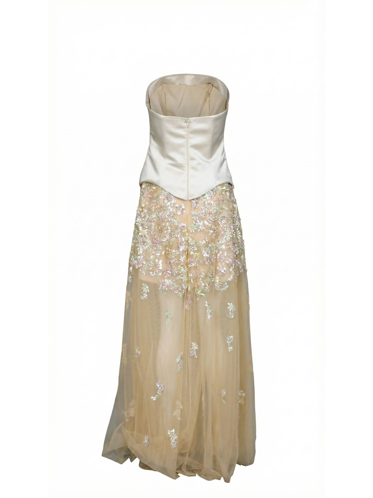 La Soleia Gown – Crepe Satin & Layered Chiffon