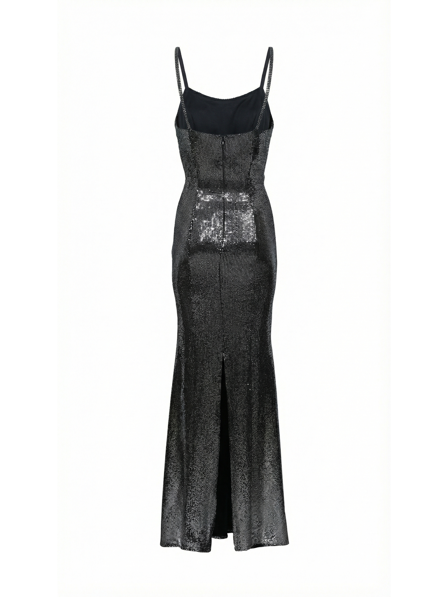 Glimmer Long Curvy Dress – Lycra Sequined Fabric