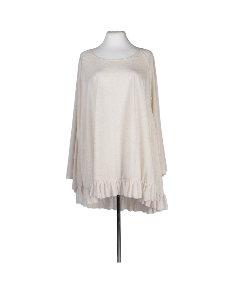 On Est Toutes De Princesses Long Sleeve Cream Top