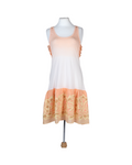 Manoush Cream And Orange Knee Length Dress