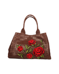 Mauro Volponi Brown Crocodile Bag