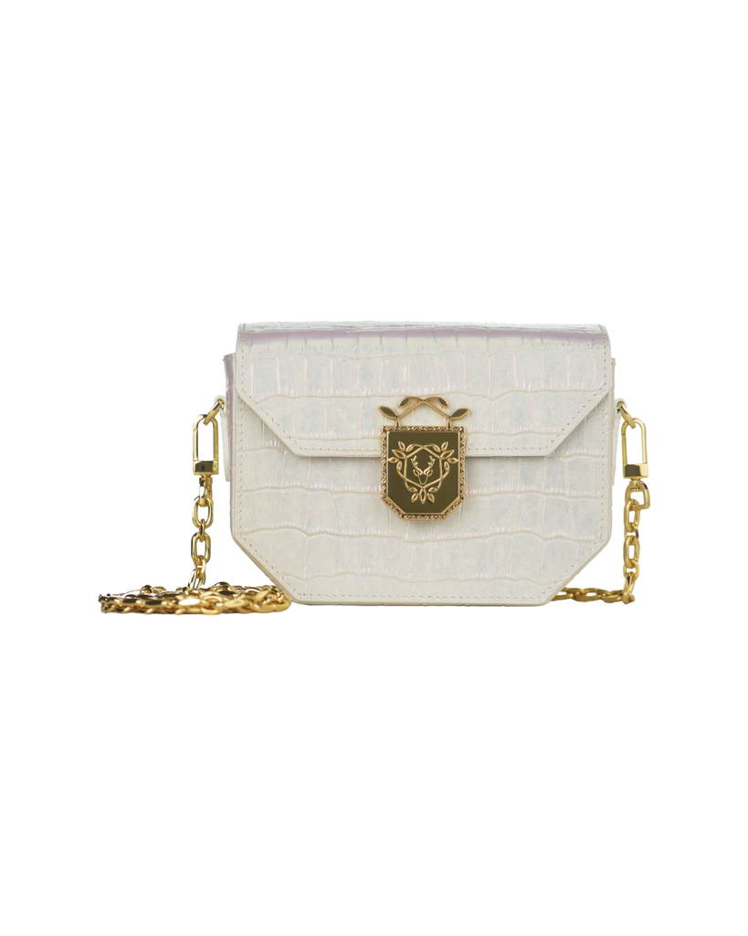 Rania Manasra White Nayya Belt Bag