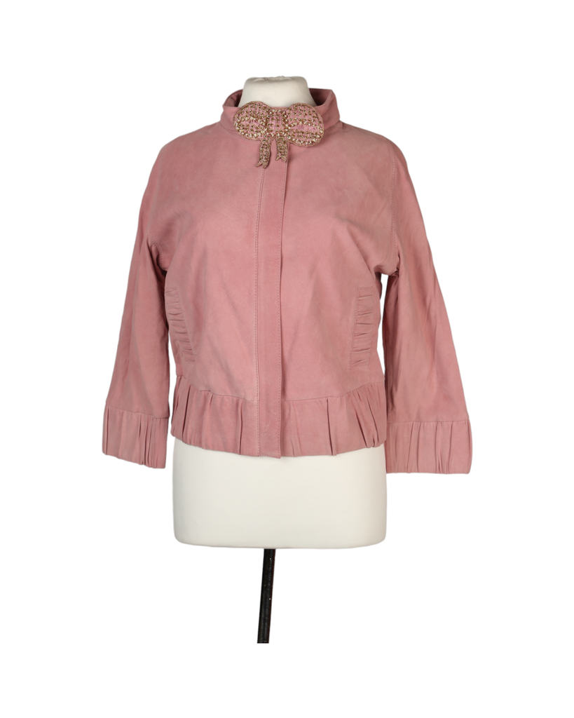 Manoush Peach velvet jacket