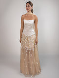 La Soleia Gown – Crepe Satin & Layered Chiffon