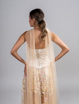 La Soleia Gown – Crepe Satin & Layered Chiffon