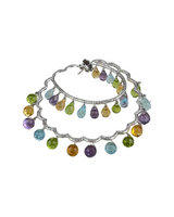 Gems & Diamonds Round Earrings