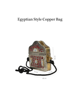 Egyptian-Style Copper Bag — measurements diagram