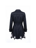 Viktor & Rolf Black Star-Hem Mini Coat Dress