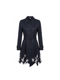 Viktor & Rolf Black Star-Hem Mini Coat Dress