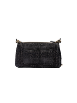 Chanel Black Textured Zip-Top Chain Shoulder Bag — detail 3