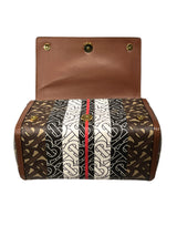 Burberry Brown TB Monogram Coated Canvas and Leather Hackberry Crossbody Bag
