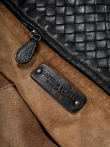 Bottega Veneta black woven tote — detail 4