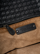Bottega Veneta black woven tote — detail 7