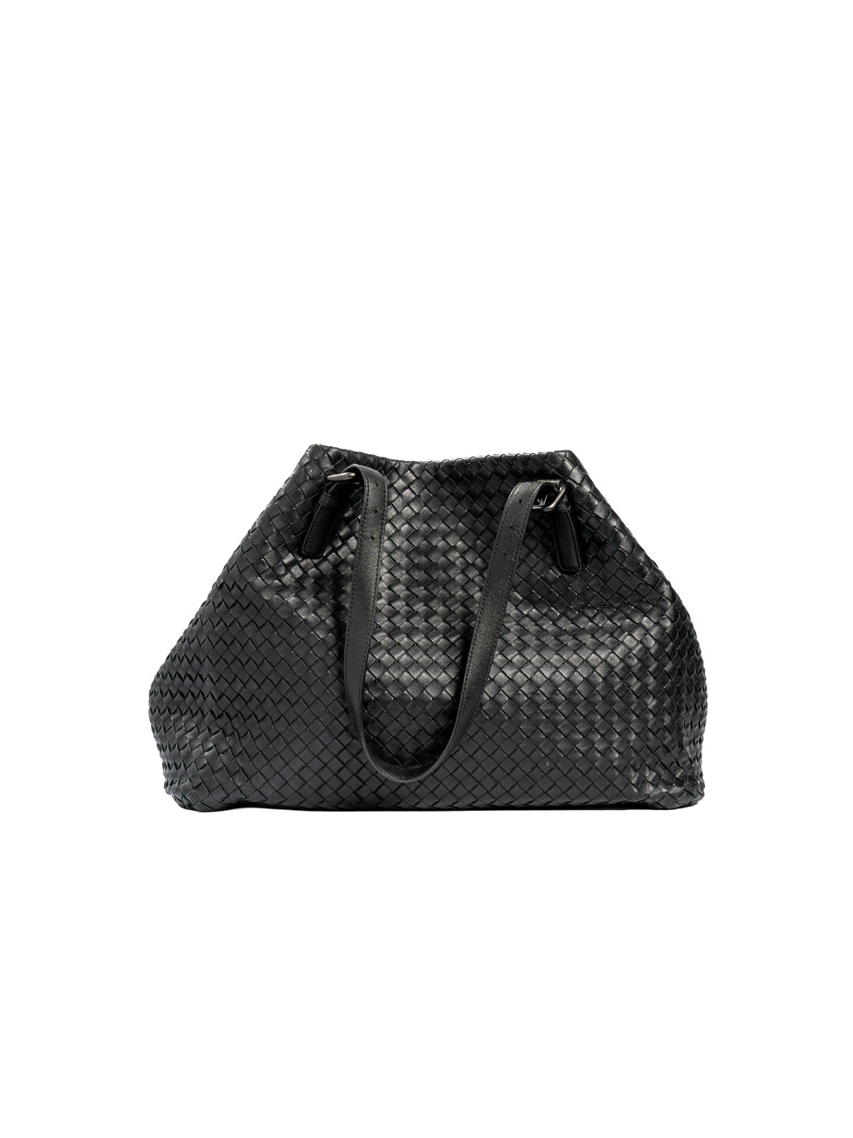 Bottega Veneta black woven tote — detail 11