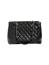 Chanel Black Quilted Zip-Top Chain Shoulder Bag — detail 9