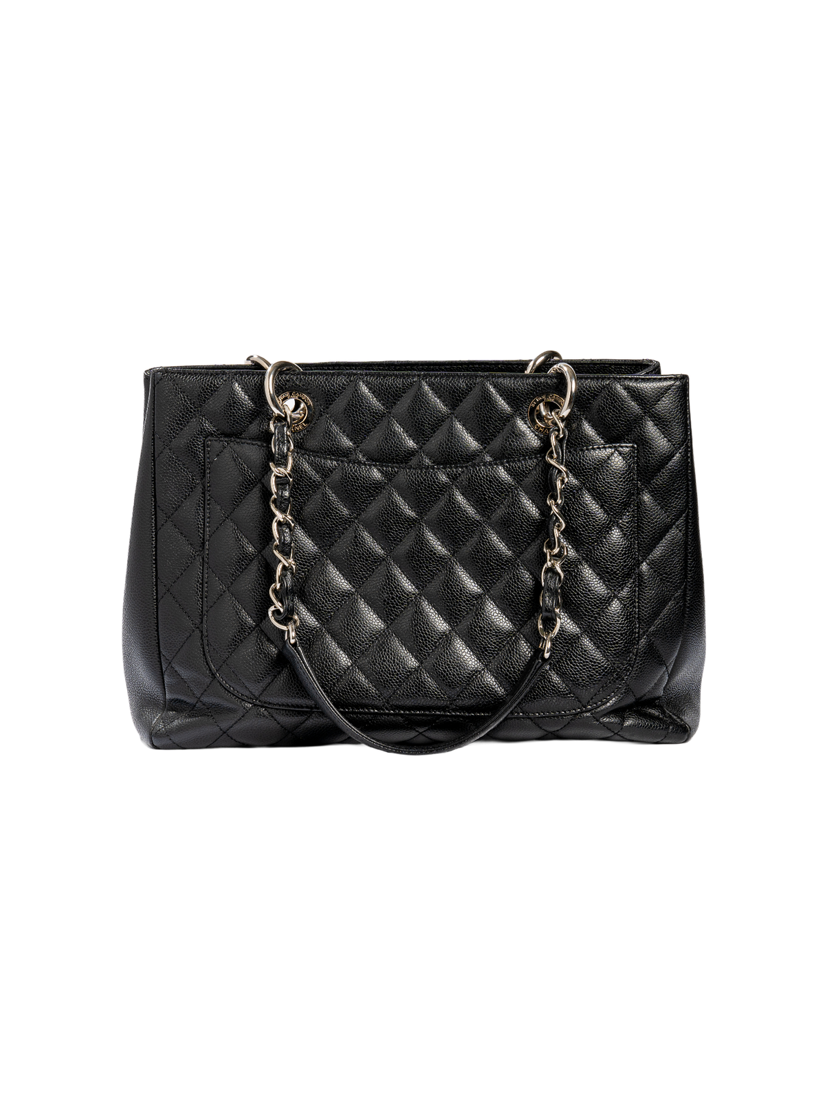 Chanel Black Quilted Zip-Top Chain Shoulder Bag — detail 9