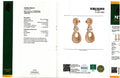Two-Tone Diamond Infinity Drop Earrings in 18K Gold