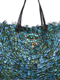 Valentino Peacock Feather Shoulder Bag