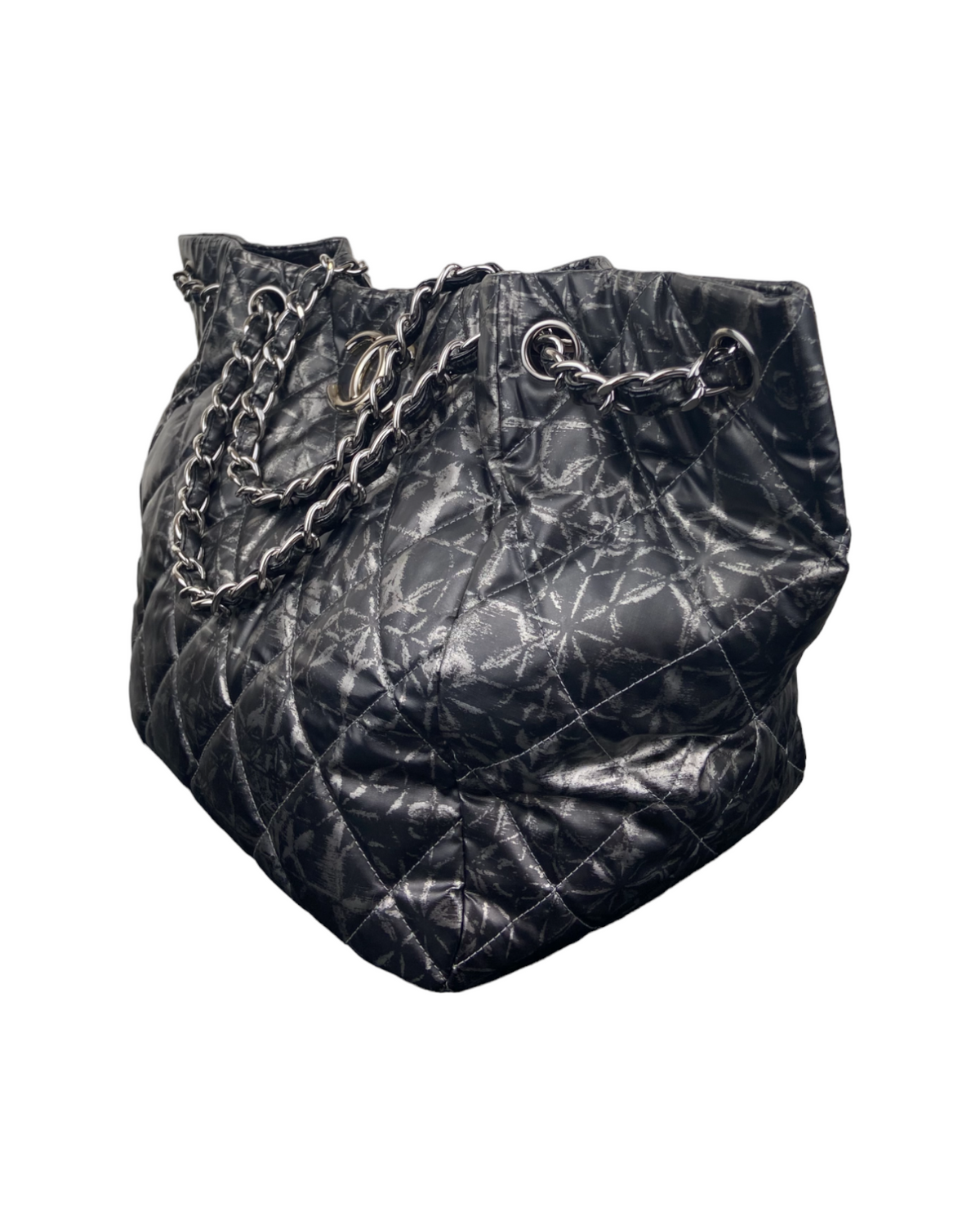 Chanel Rock in Moscow Accordion Tote Quilted Printed Nylon Medium