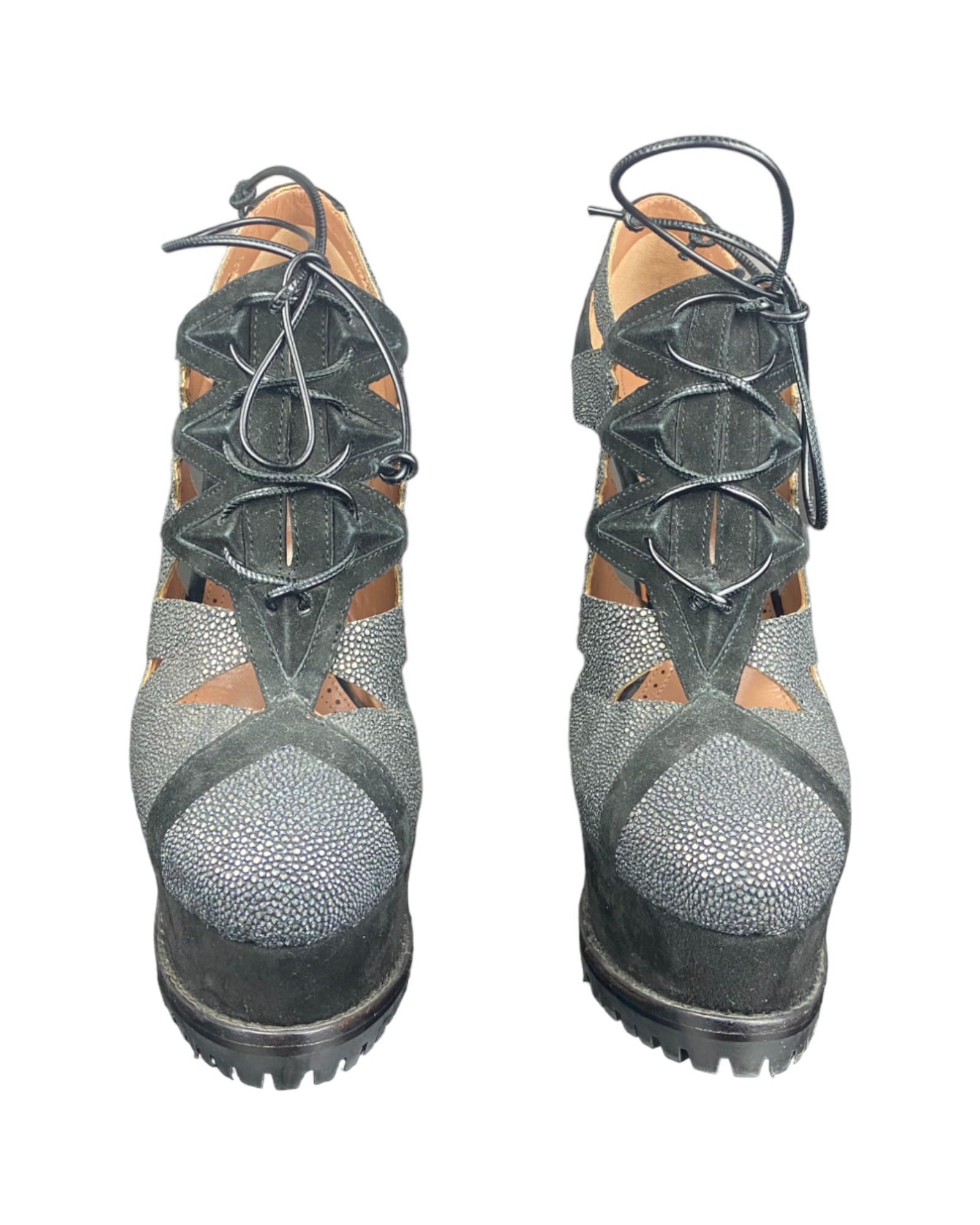 Alaia Platform Black Heels