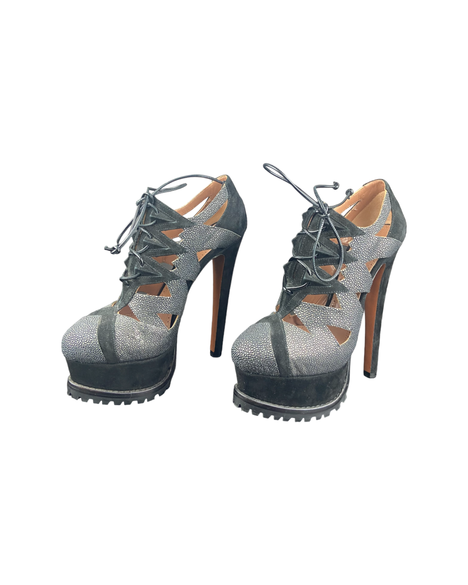 Alaia Platform Black Heels