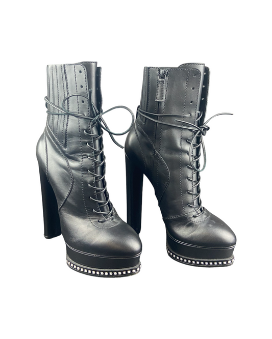 Casadei Leather Black Heels