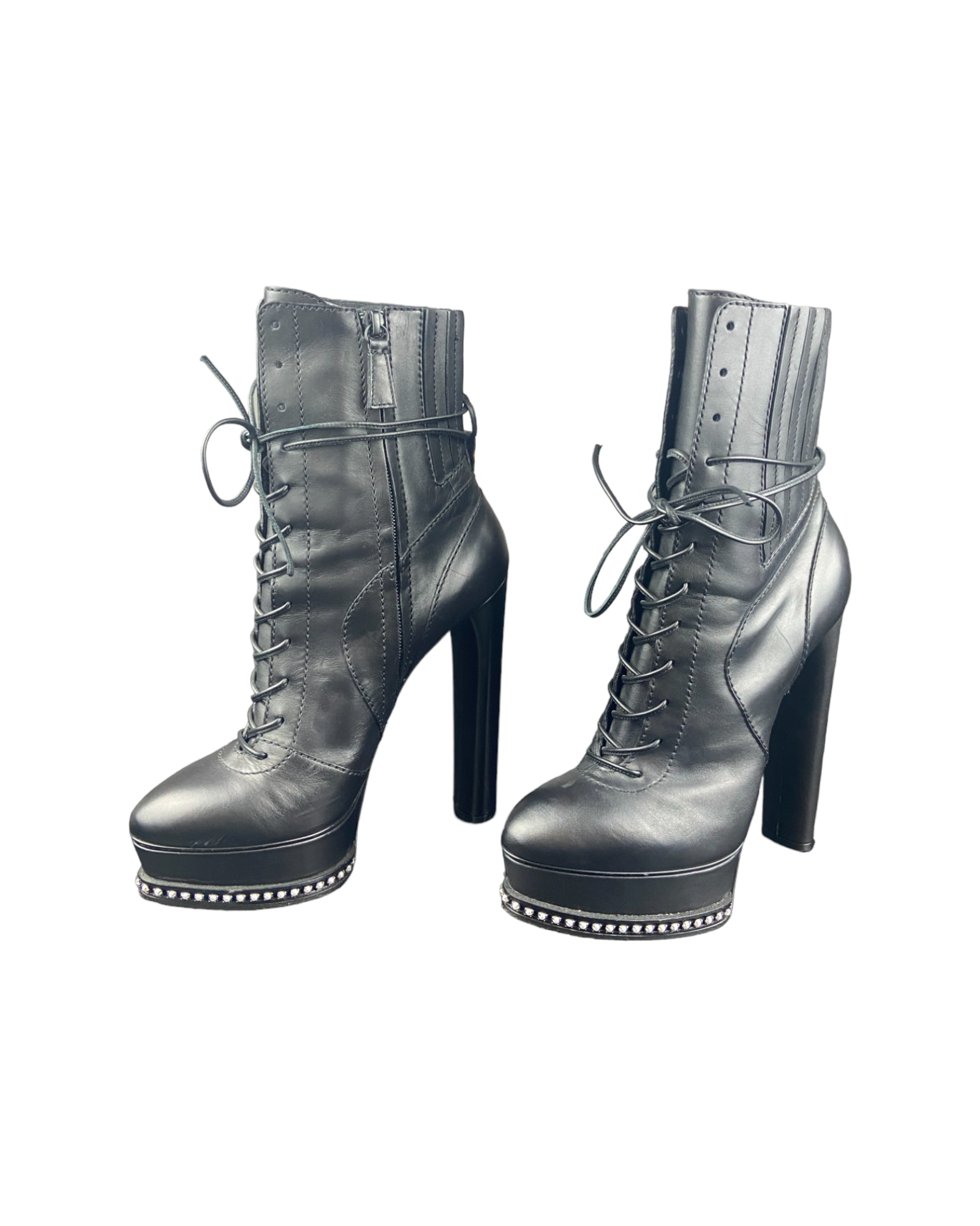 Casadei Leather Black Heels