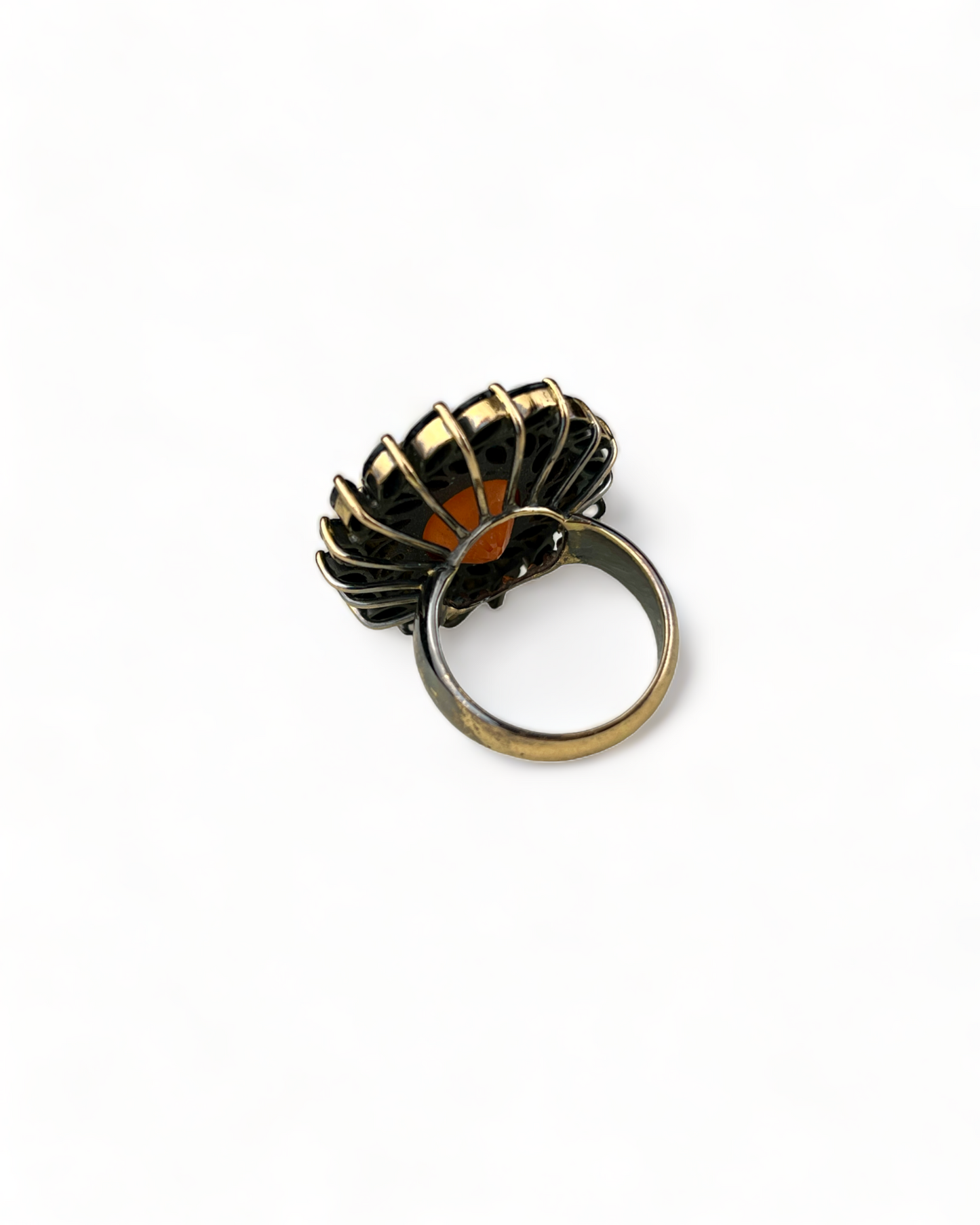 Namazte Majestic Ring with Cornelian and Sapphires