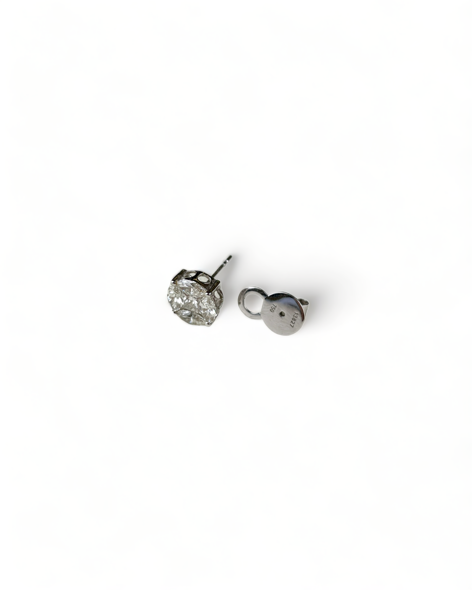 White Gold Diamond Earrings