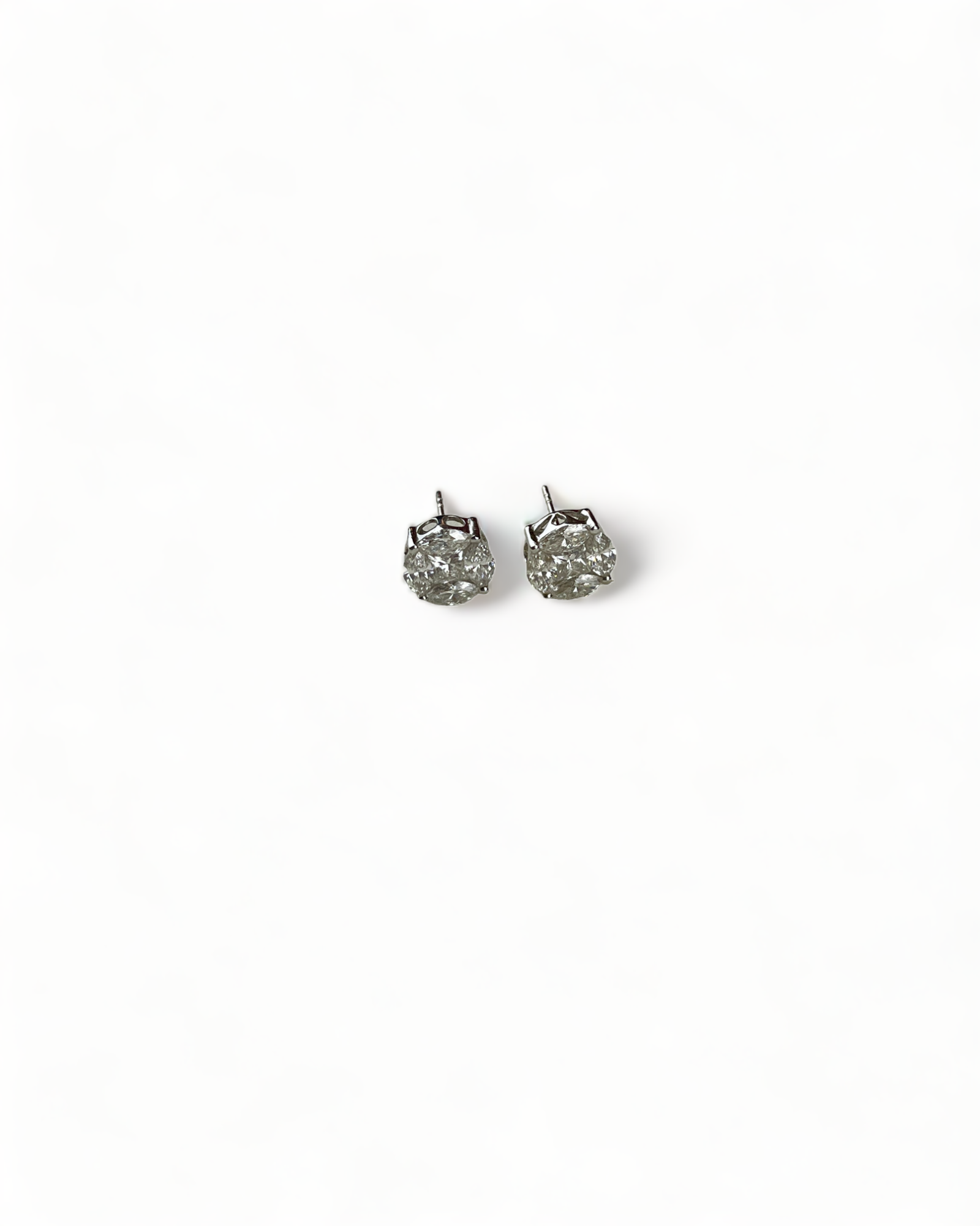 White Gold Diamond Earrings