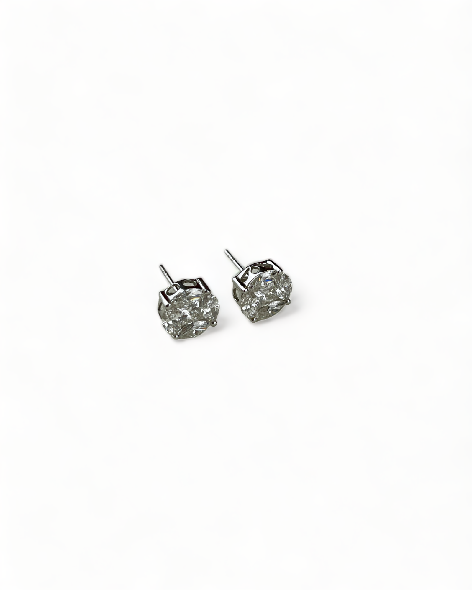 White Gold Diamond Earrings