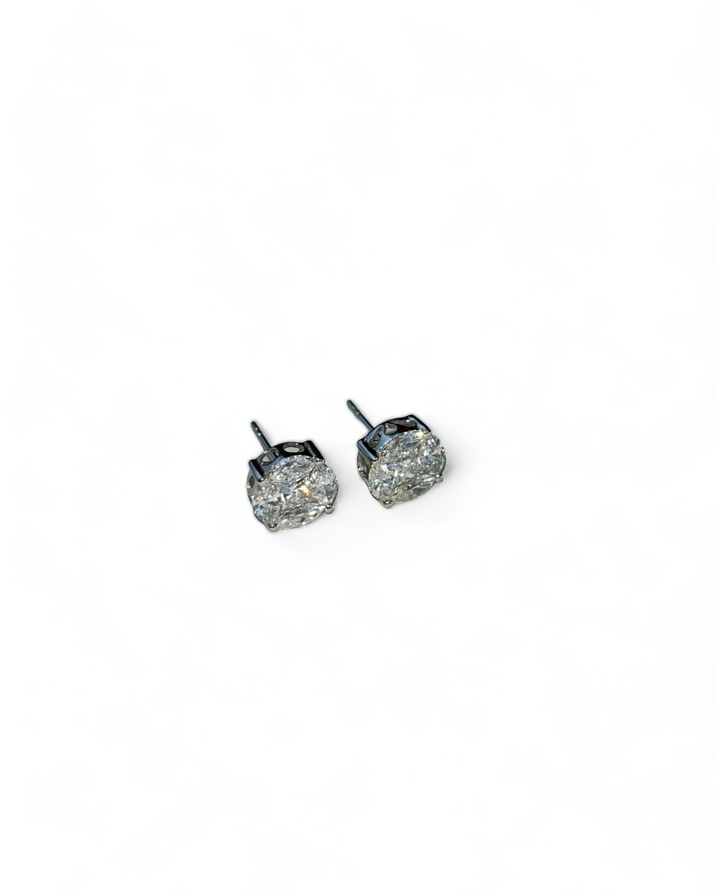 White Gold Diamond Earrings