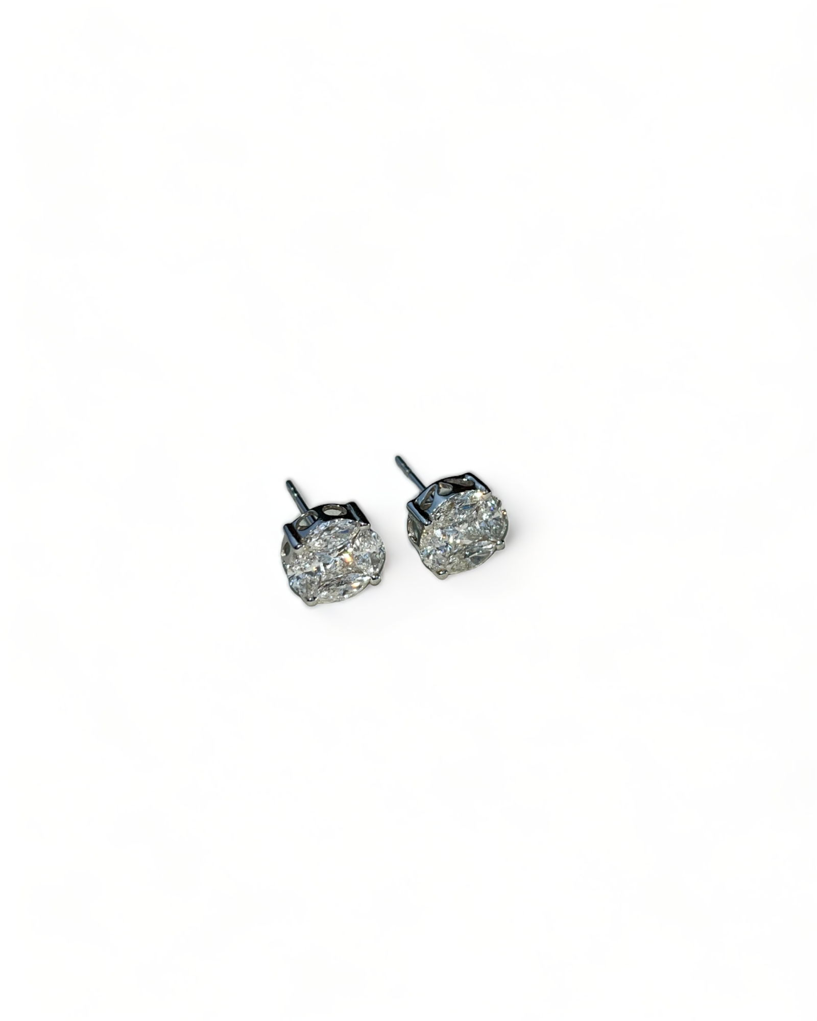 White Gold Diamond Earrings