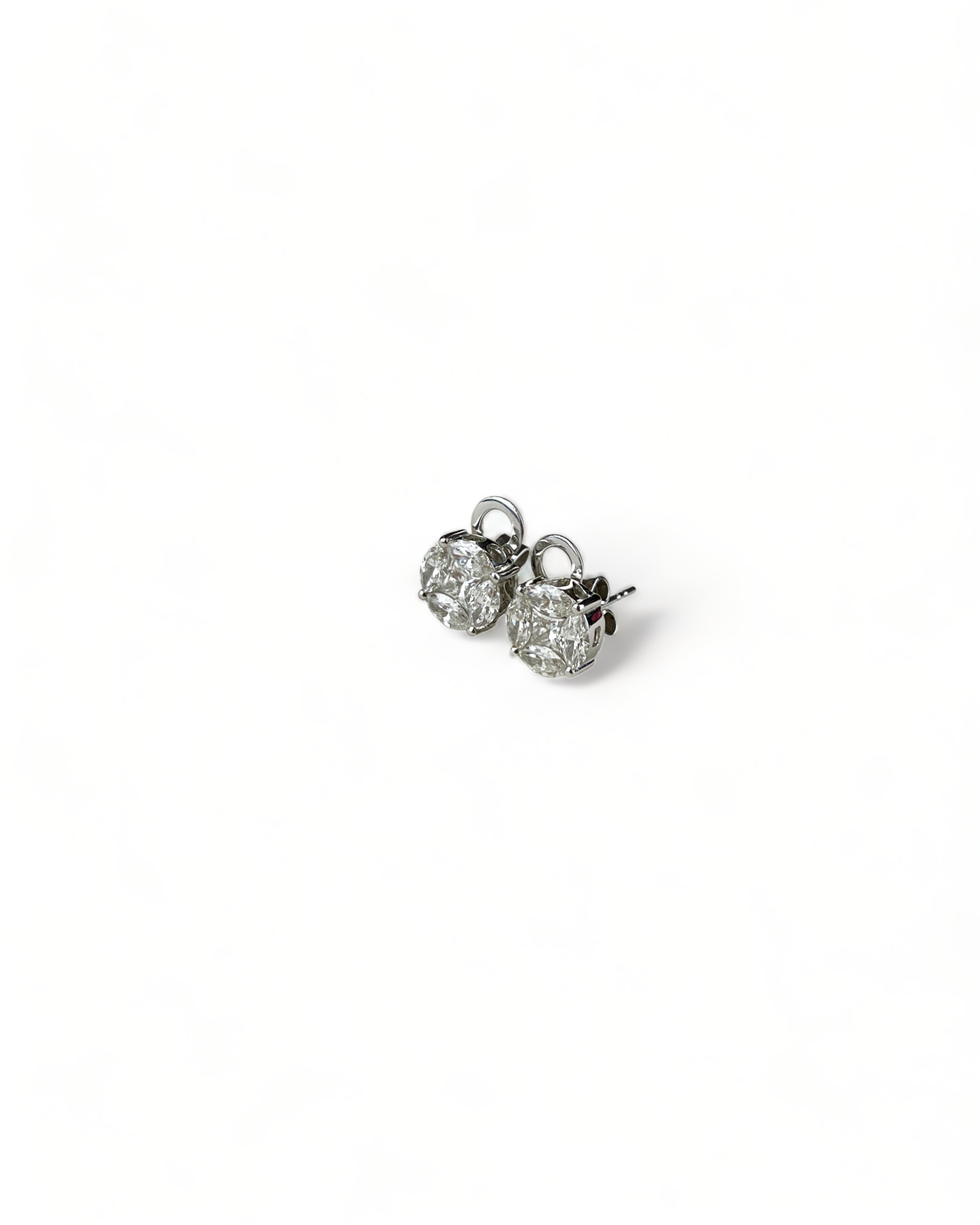 White Gold Diamond Earrings
