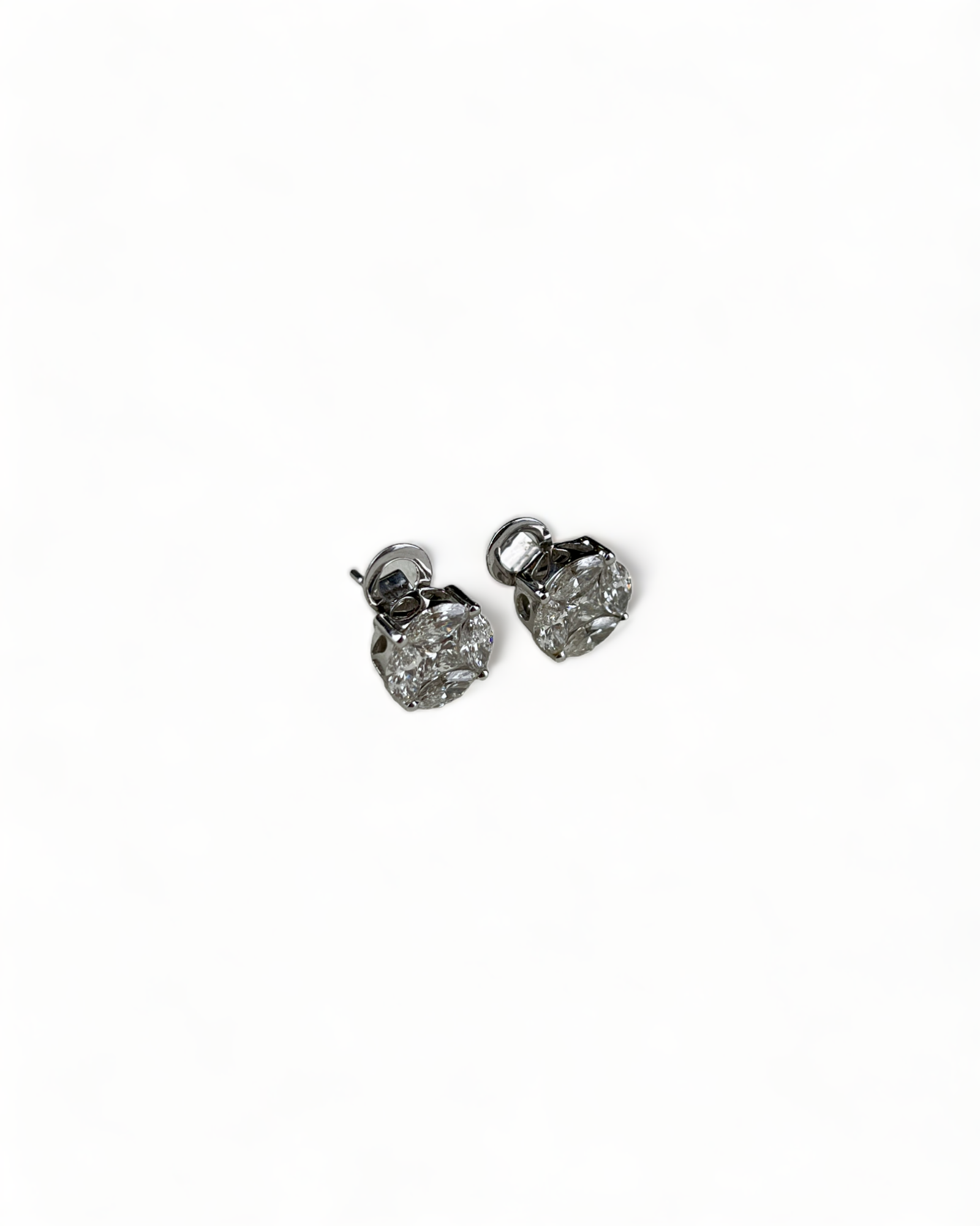 White Gold Diamond Earrings