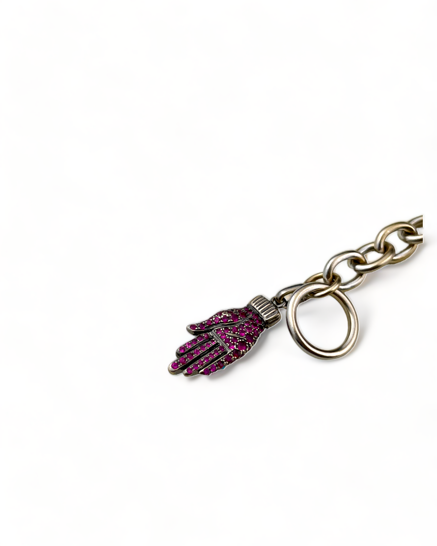 White Gold Bracelet with Rubies