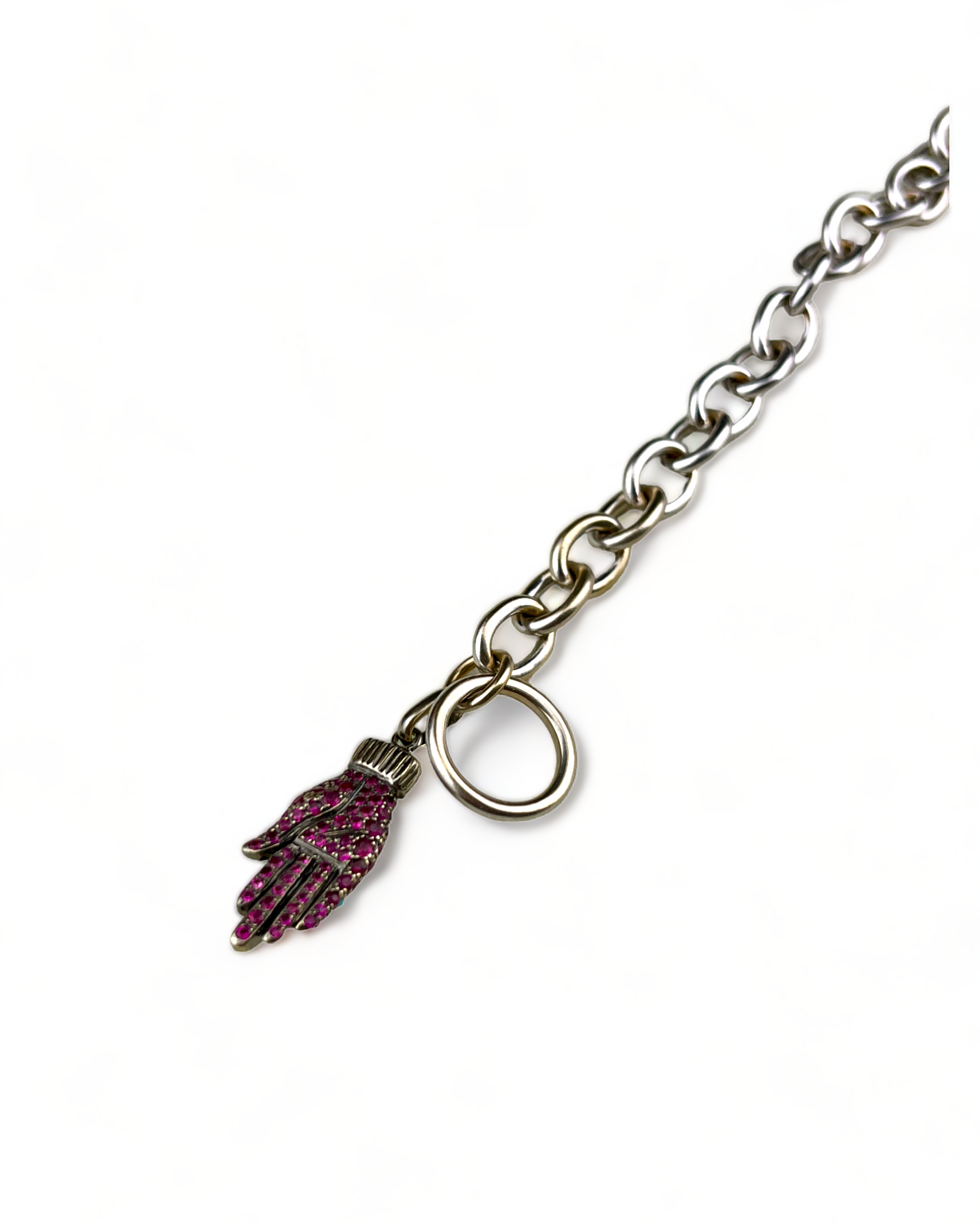 White Gold Bracelet with Rubies