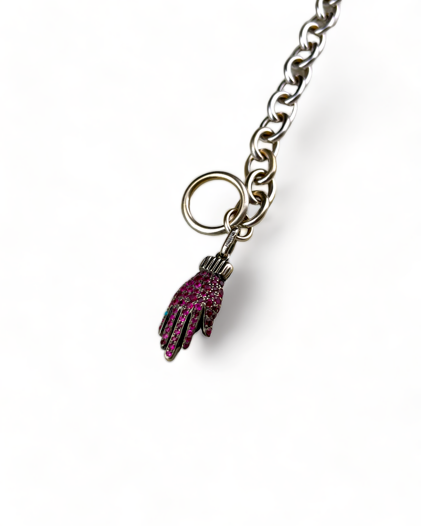 White Gold Bracelet with Rubies