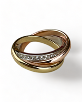 Buckley London Trinity Rings in Steel