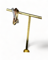 Buckley London Trinity Rings in Steel