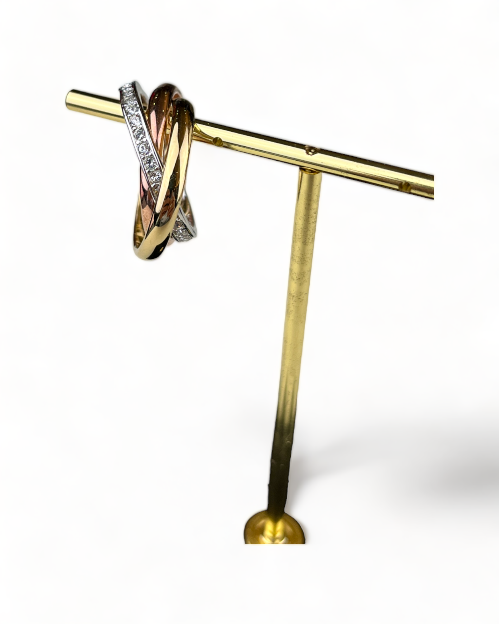 Buckley London Trinity Rings in Steel