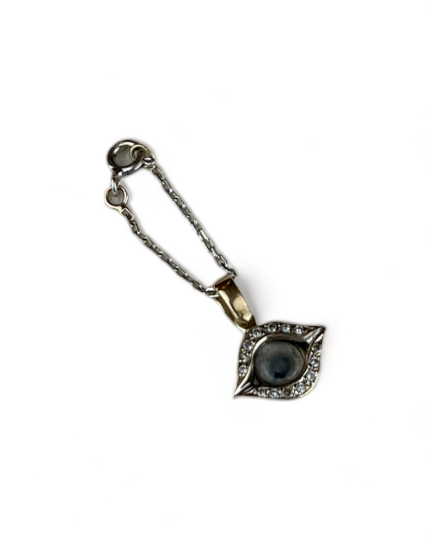 White Gold Eye Charm