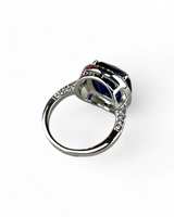 Silver Ring with Blue Stone