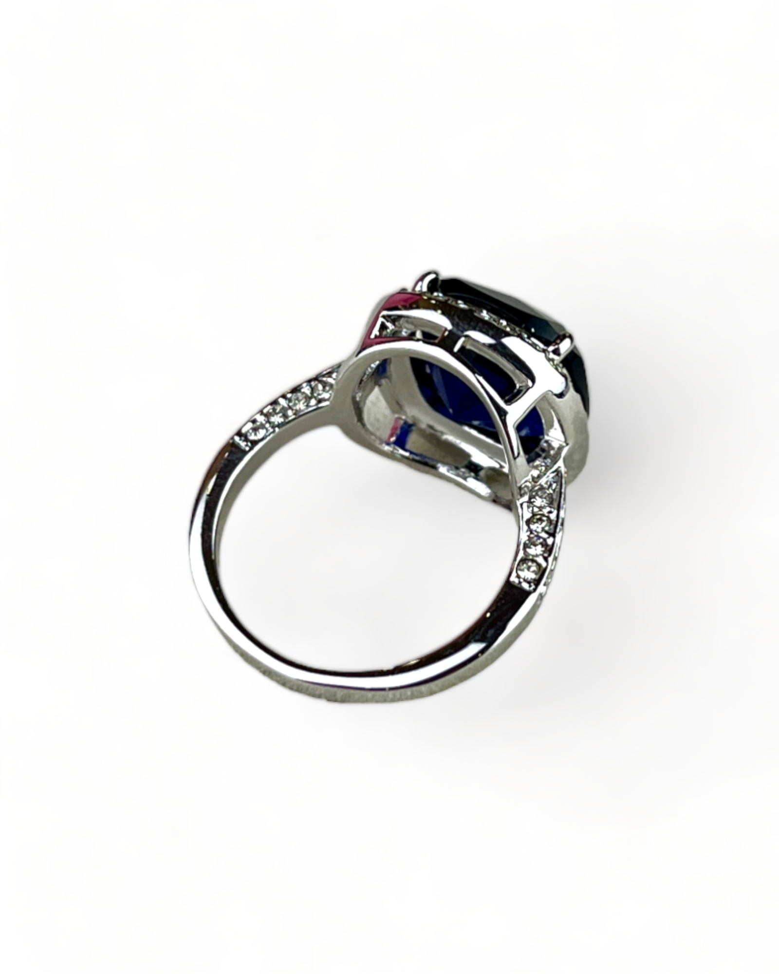 Silver Ring with Blue Stone