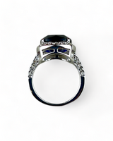 Silver Ring with Blue Stone