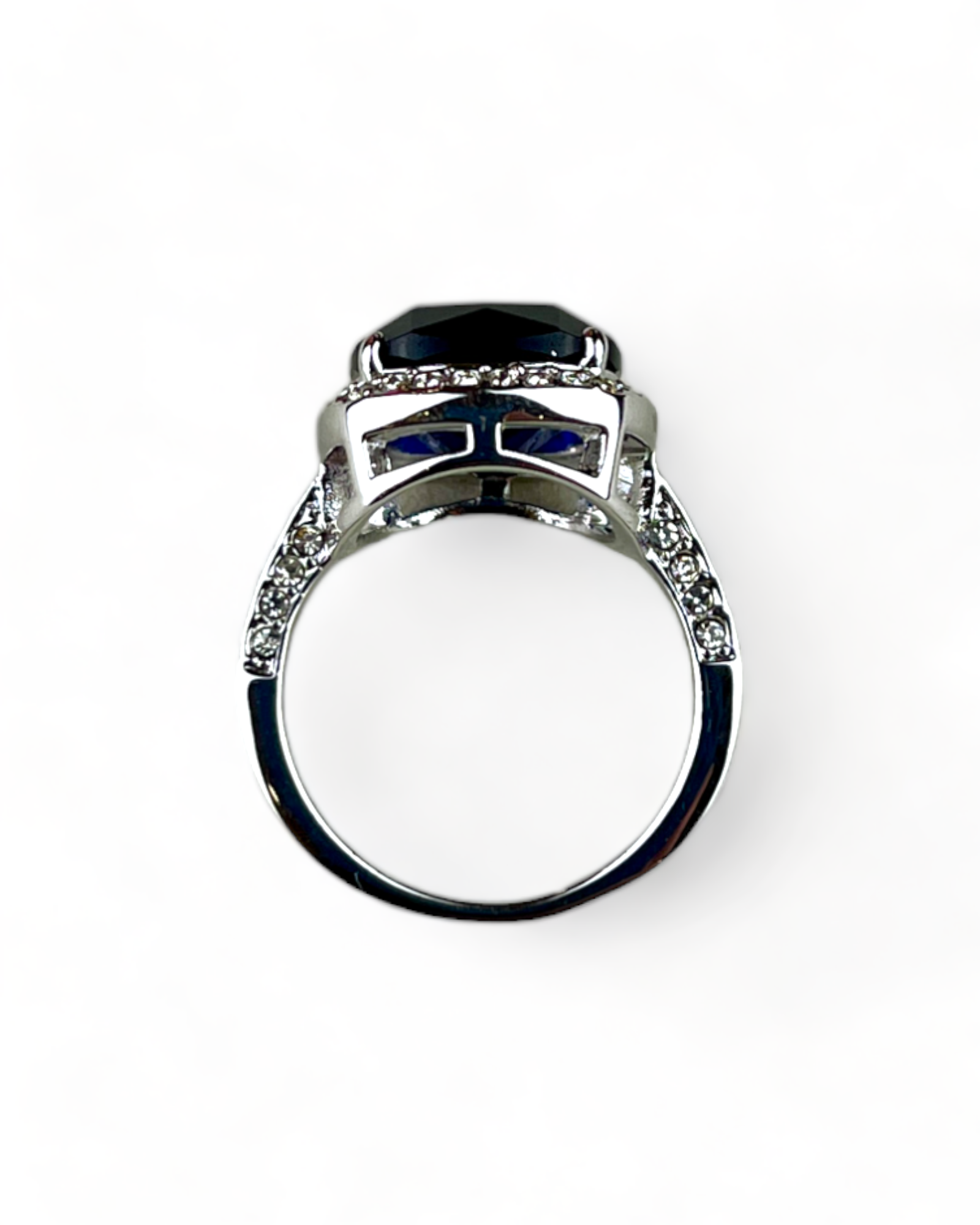 Silver Ring with Blue Stone