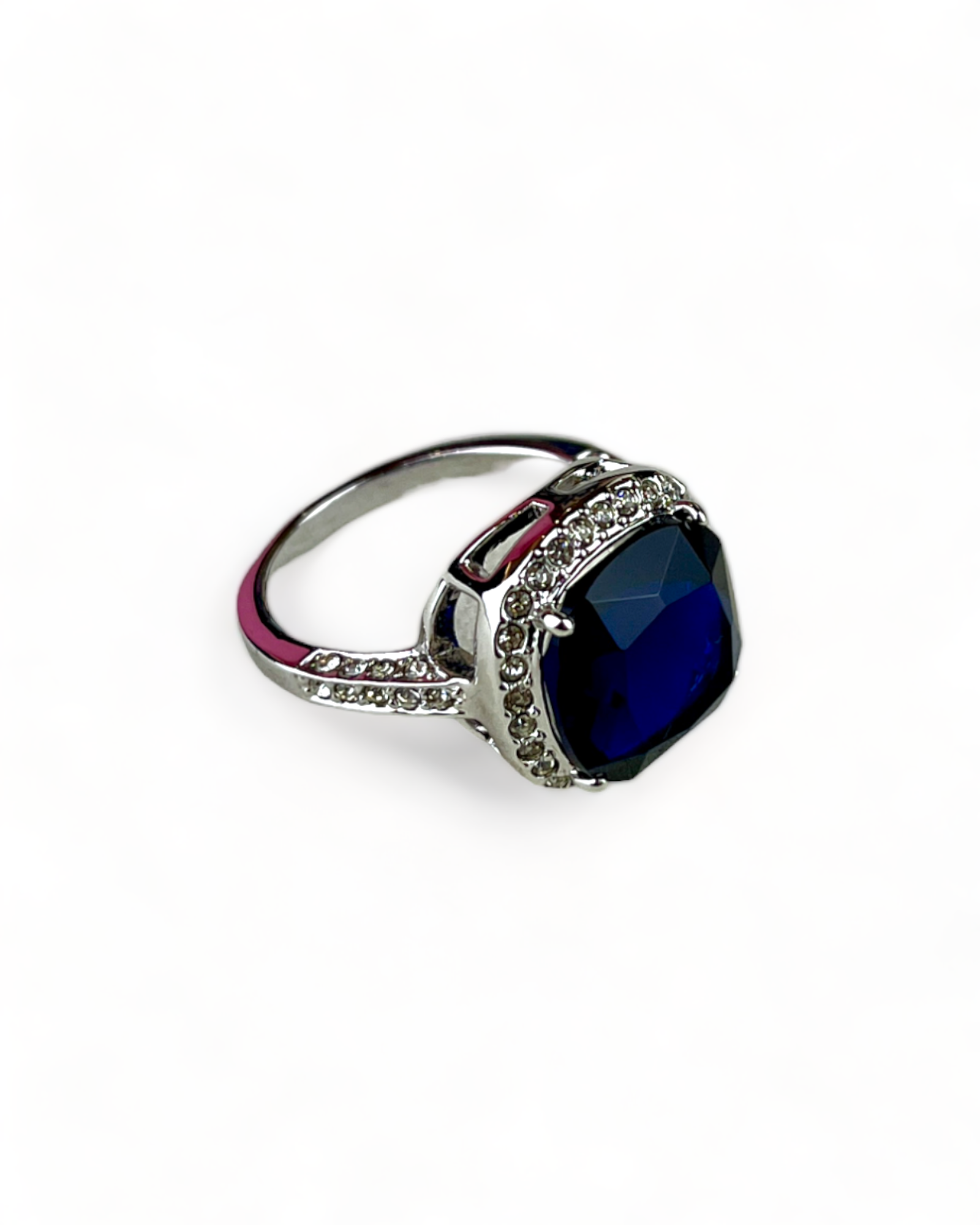 Silver Ring with Blue Stone