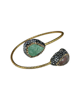 Golden Bracelet with Stones