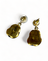 Earrings With Dark Blue Stones