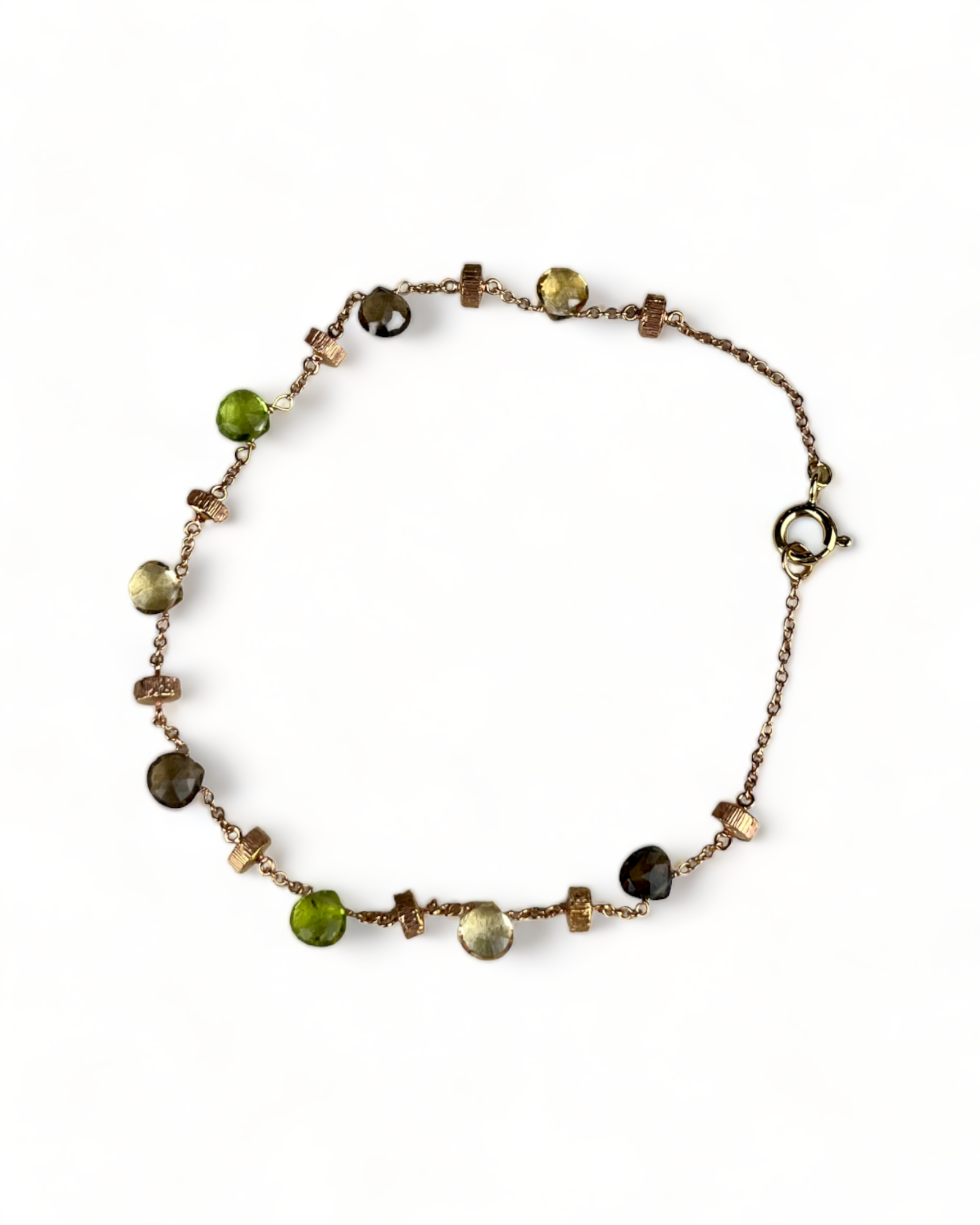 Gold Gemstone Bracelet